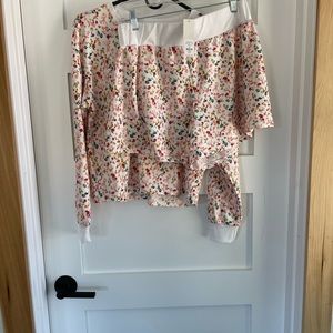Matching set NWT Francesca’s Pajama floral set